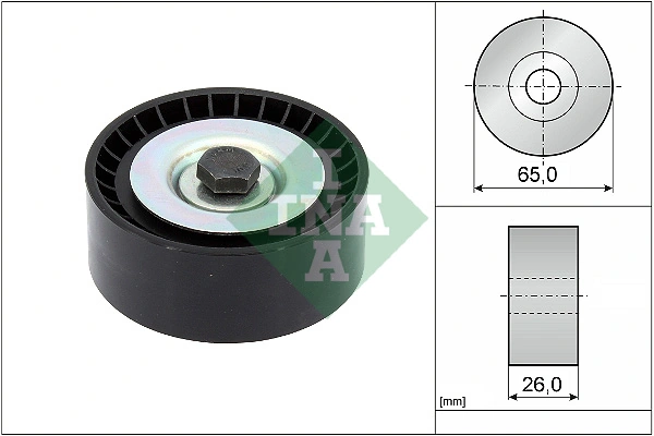 Deflection/Guide Pulley, V-ribbed belt